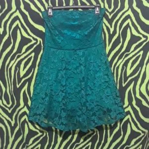 Turquoise homecoming dress